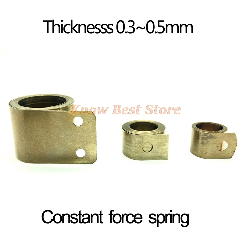 1PCS Spiral Power Spring Dishwasher Coil Accessory Winding Mechanism Stainless Steel Constant Force Spring Thickness 0.3~0.5mm