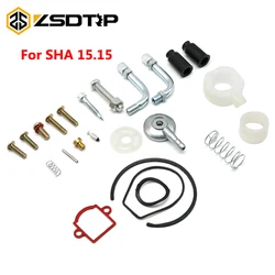 ZSDTRP Motorcycle Carburetor Gasket Repair Kit for Dellorto SHA 15.15 for PEUGEOT SPX