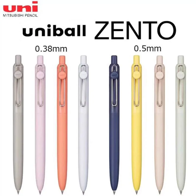 جديد Uni Gel Pen Uni-ball ZENTO قبضة عالية اللون حبر مائي فائق النعومة فرشاة كتابة جهد أدوات مكتبية يابانية جميلة