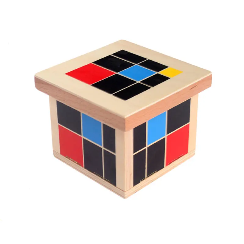 Montessori Trinomial Cube for Kids, Math Materials, Pré-escolar Educacional Aprendizagem Brinquedos, MG1964H