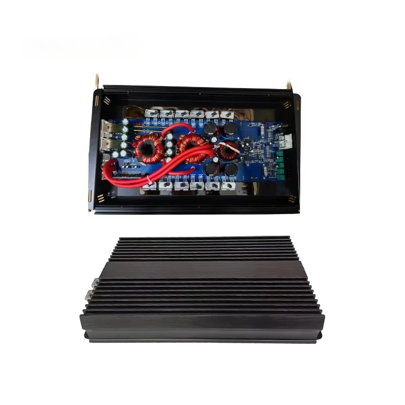 Aluminum Casing 1-CH High Quality Class D Mono Block for universal Car AUDIO Amp 1500W RMS POWER with Crossovers for Subwoofers