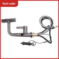 Waterfall Pull Out Kitchen Faucet Intelligent Digital Display Cold Hot Mixer Taps Rotatable Sink Lifting Basin Faucet-D