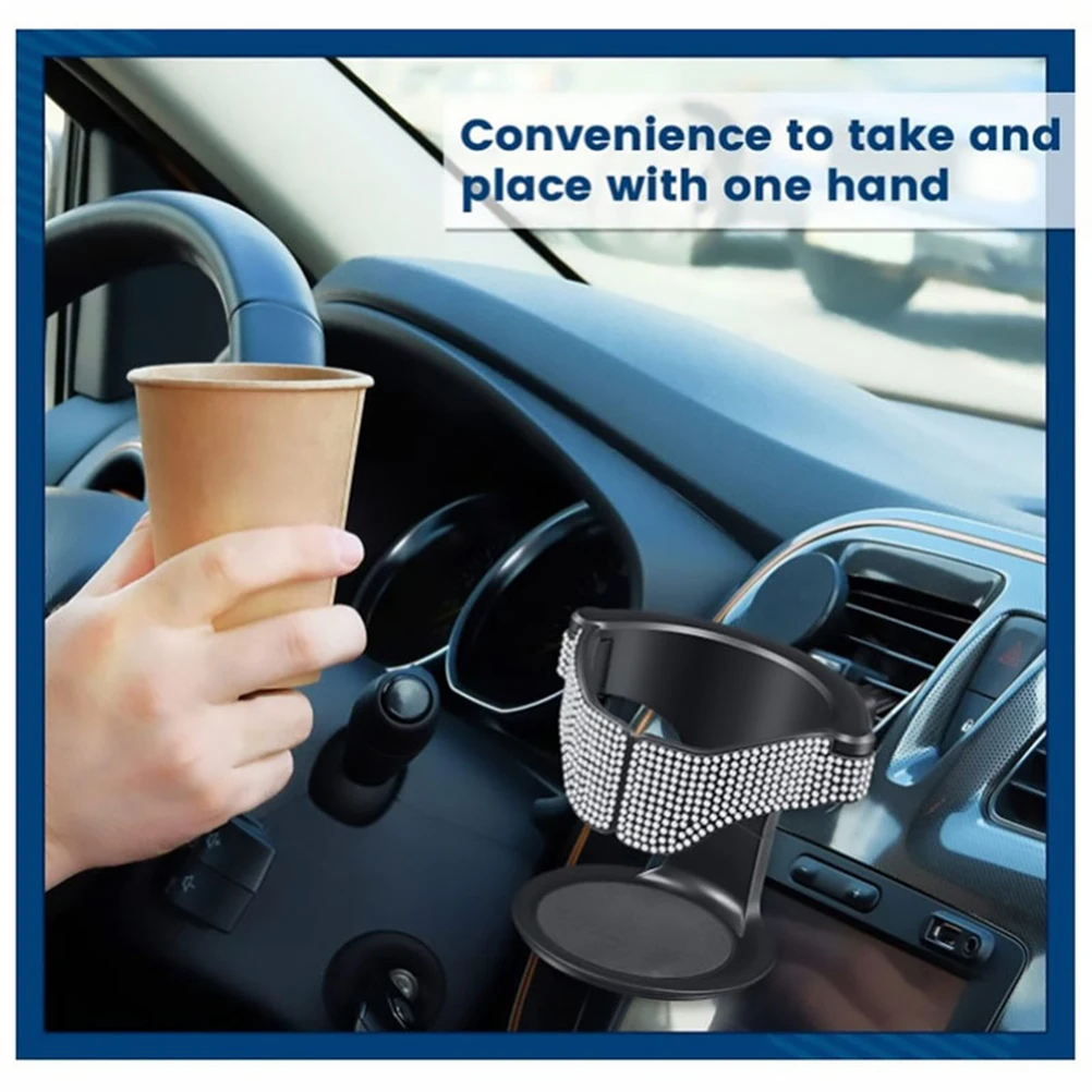 

Air Vent Cup Holder Drink Holder Adapter Vehicle Mounted Beverage Stand Non-Slip Design Durable Plastic Universal Fit Car