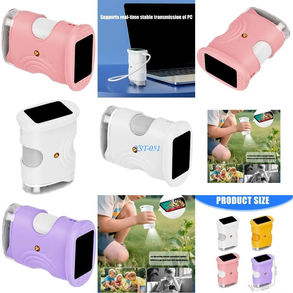 

E15A Handheld Kids Microscopes Compacts Learning Tool Outdoor Exploration Microscopes