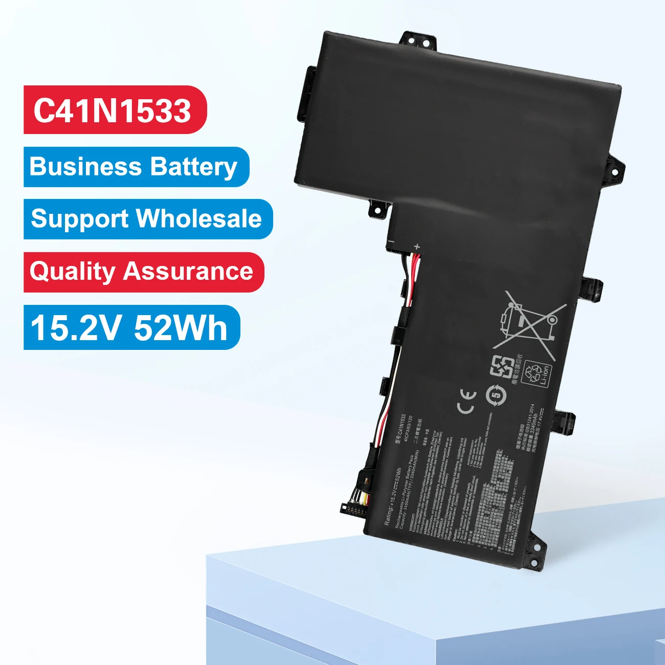 

KingSener C41N1533 Laptop Battery For ASUS Zenbook Flip Q524U Q534U Q534UX UX560UQ UX560UX Series 0B200-02010300 15.2V 52WH