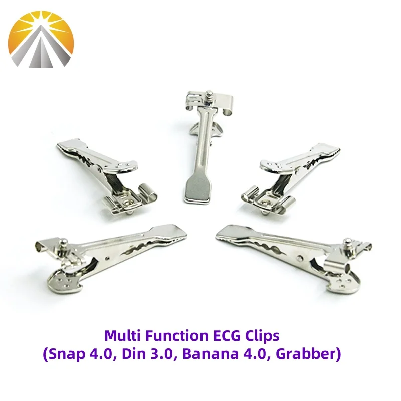 5 PCS Each Bag Multi-Function Veterinary EKG Adapter VET Clip PET Clamp ECG Electrode For Animal Medical Cables Snap Din Banana view 6
