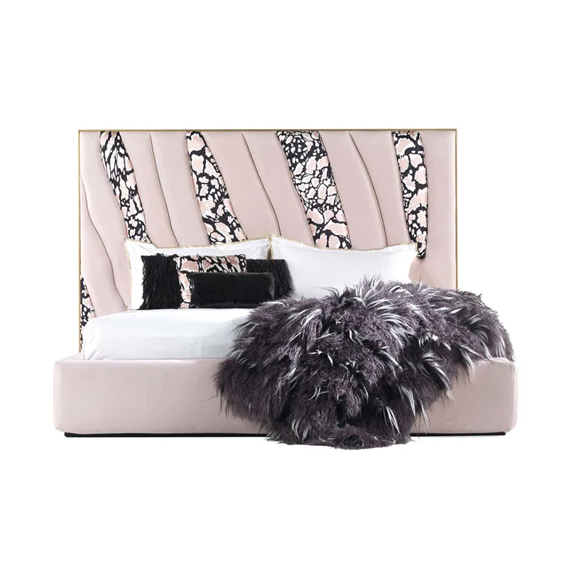 

Leather double bed
