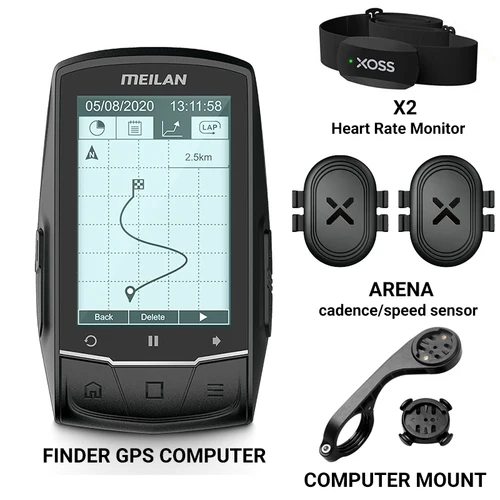 MEILAN M1 bicicleta ordenador GPS pantalla de 2,6 pulgadas ciclismo velocímetro inalámbrico rastreador odómetro carretera MTB bicicleta navegación ANT +