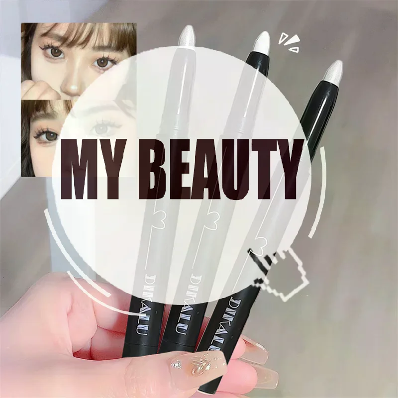 

DIKALU Shiny Pearl Eye Shadow Pen White Matte Glitter Eyeliner Pencil Waterproof Long Brighten Eyes Lying Silkworm Stick Makeup