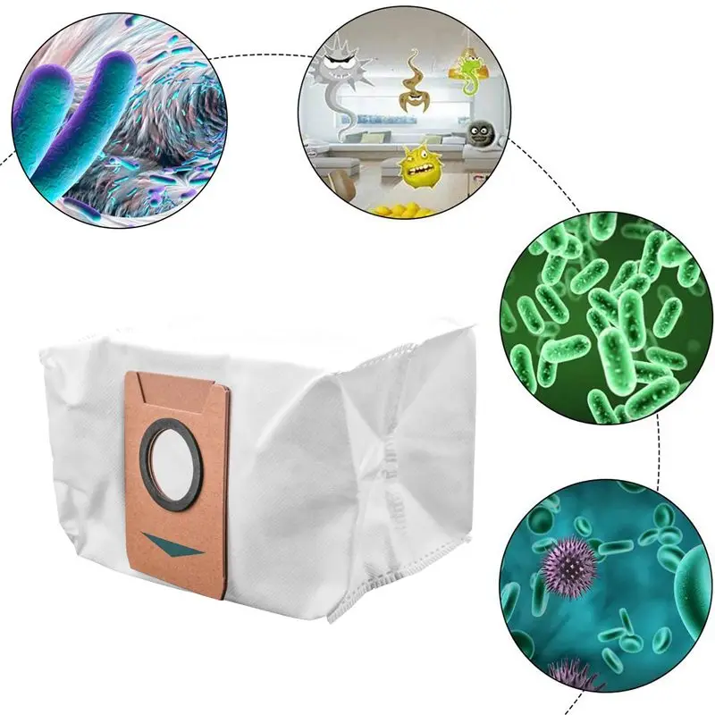 AEF6 - Worki na kurz o dużej pojemności, szczelne, zamienne do robota sprzątającego ECOVACS DEEBOT X1 OMNI, 15 sztuk