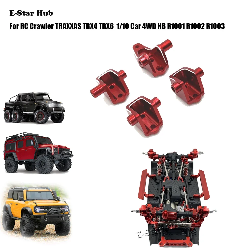 Voor- en Achteras Trekstang Bevestigingsstoel voor RC Crawler TRAXXAS TRX4 TRX6 1/10 Auto 4WD HB R1001 R1002 R1003 Metalen Upgrade Onderdelen