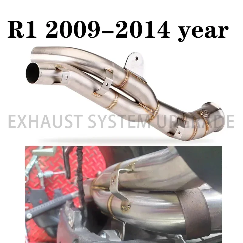 For YAMAHA R1 YZF-R1 2009 2010 2011 2012 2013 2014 years Motorcycle Exhaust Muffler Escape Modified Connector Middle Link Pipe