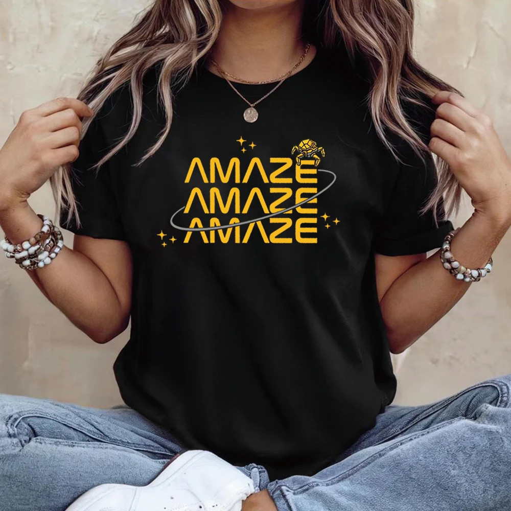 

Футболка Amaze Project Hail Mary Rocky, футболка с космической тематикой, футболка для любителей книг, унисекс, с короткими рукавами, подарок для фанатов