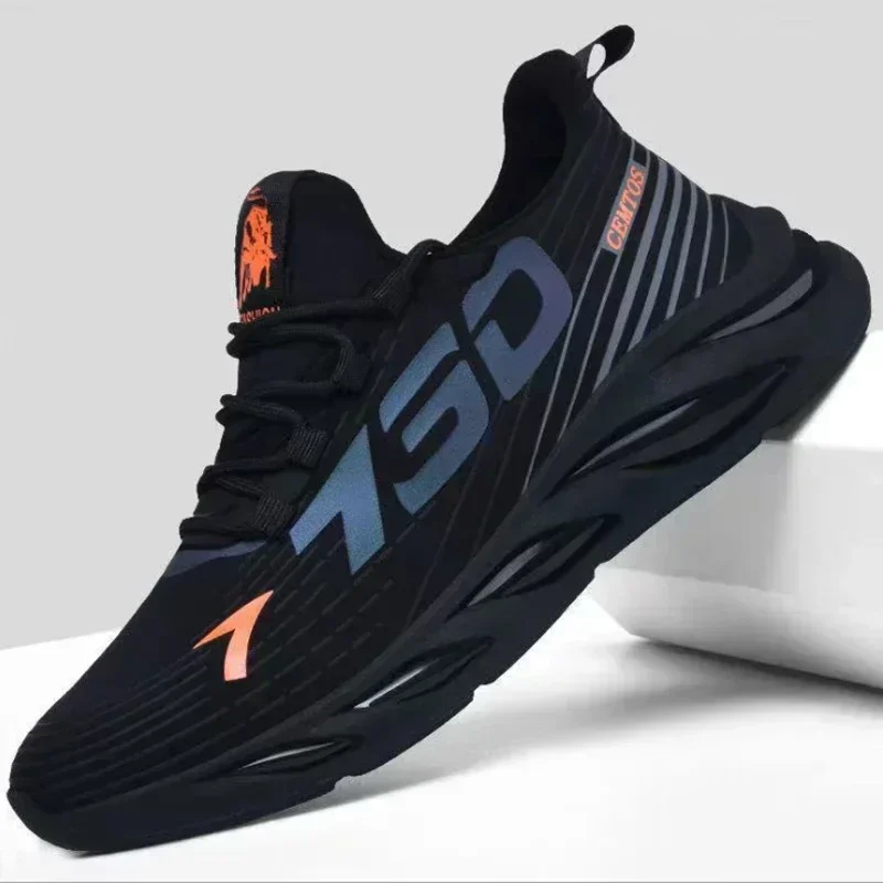 New Summer Mens Breathable Mesh Running Shoes Lightweight Sports Sneakers Trendy Brand