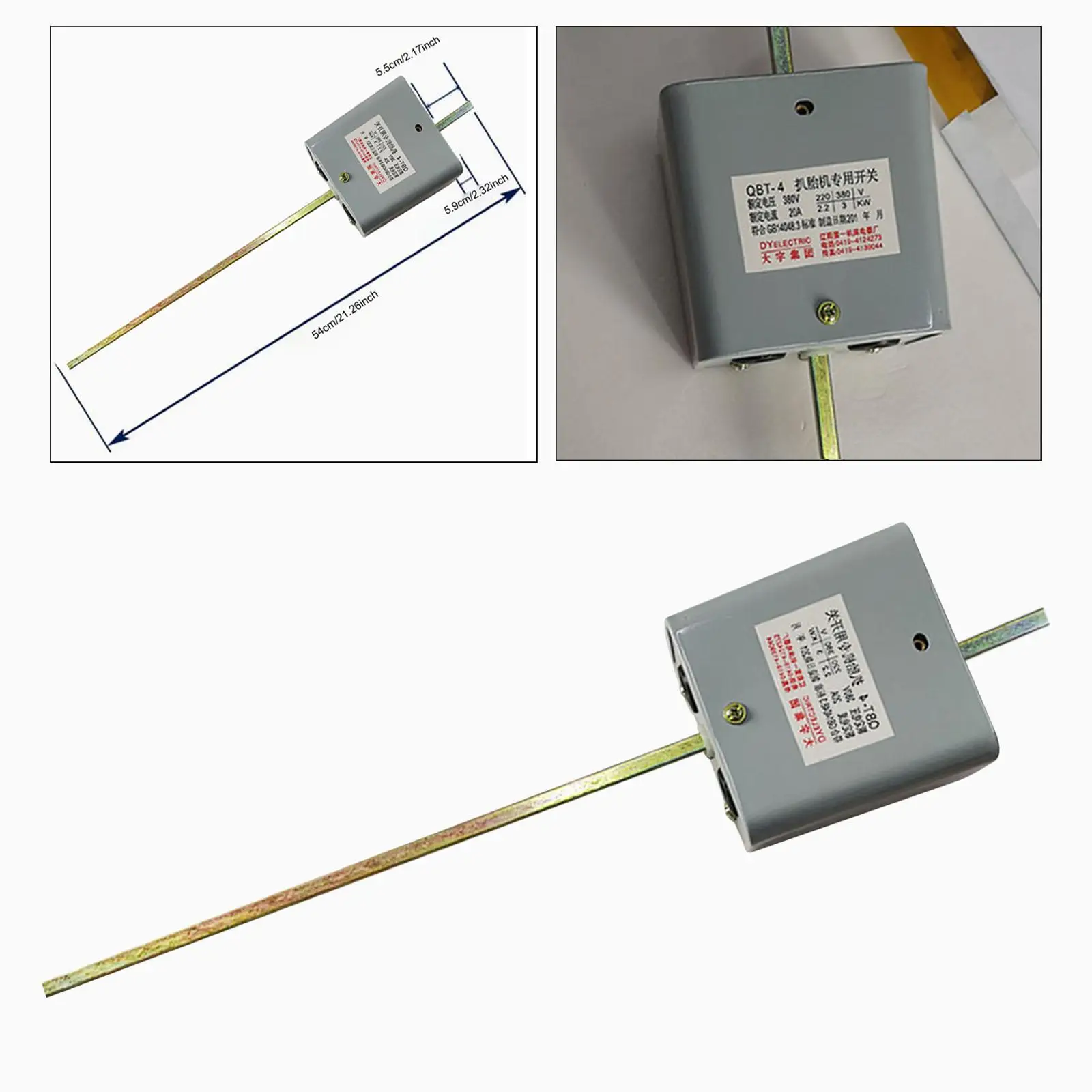 Car Tire Remover Parts Rotary Switch Metal Long Lever Conversion Accessory for Manual Tyre Changer Machine Use