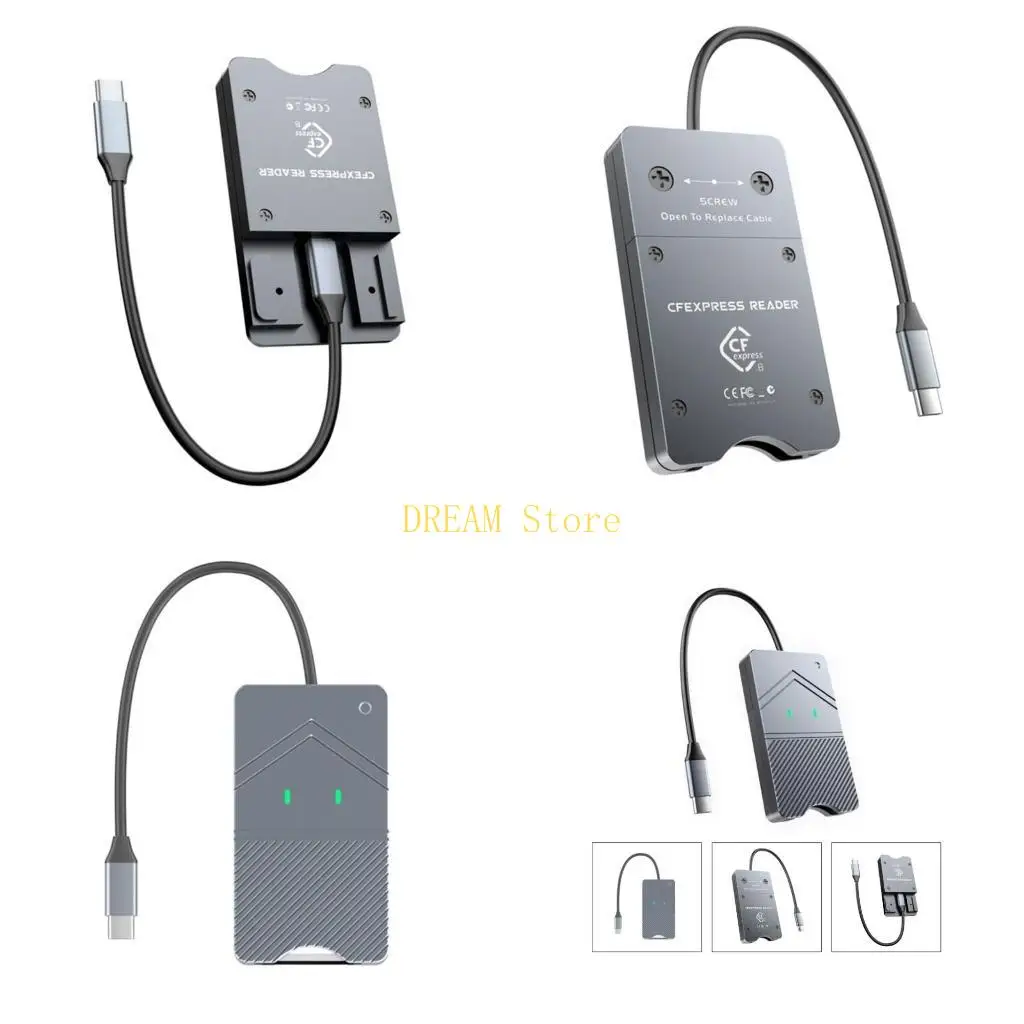 

Тип B USB 3.1 10 Гбит/с CFCard Reader Портативный адаптер CFexpressMemory Card Reader лучшая распродажа