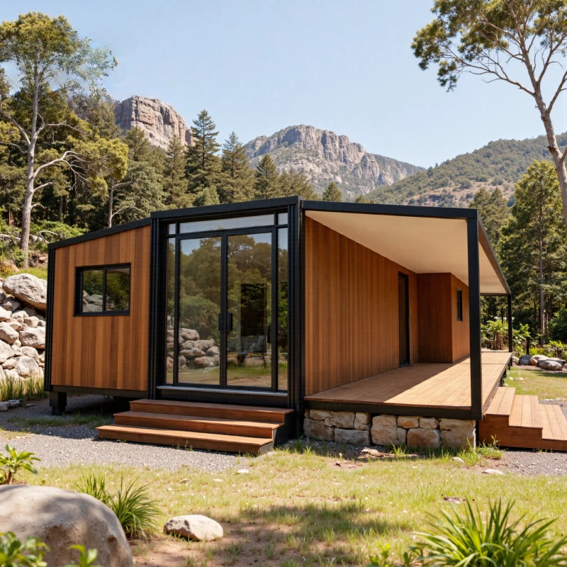 New Expandable Container House Steel Structure Quick Build Prefabricated House Cabins Mobile Tiny Home Garden Room Prefab Villa