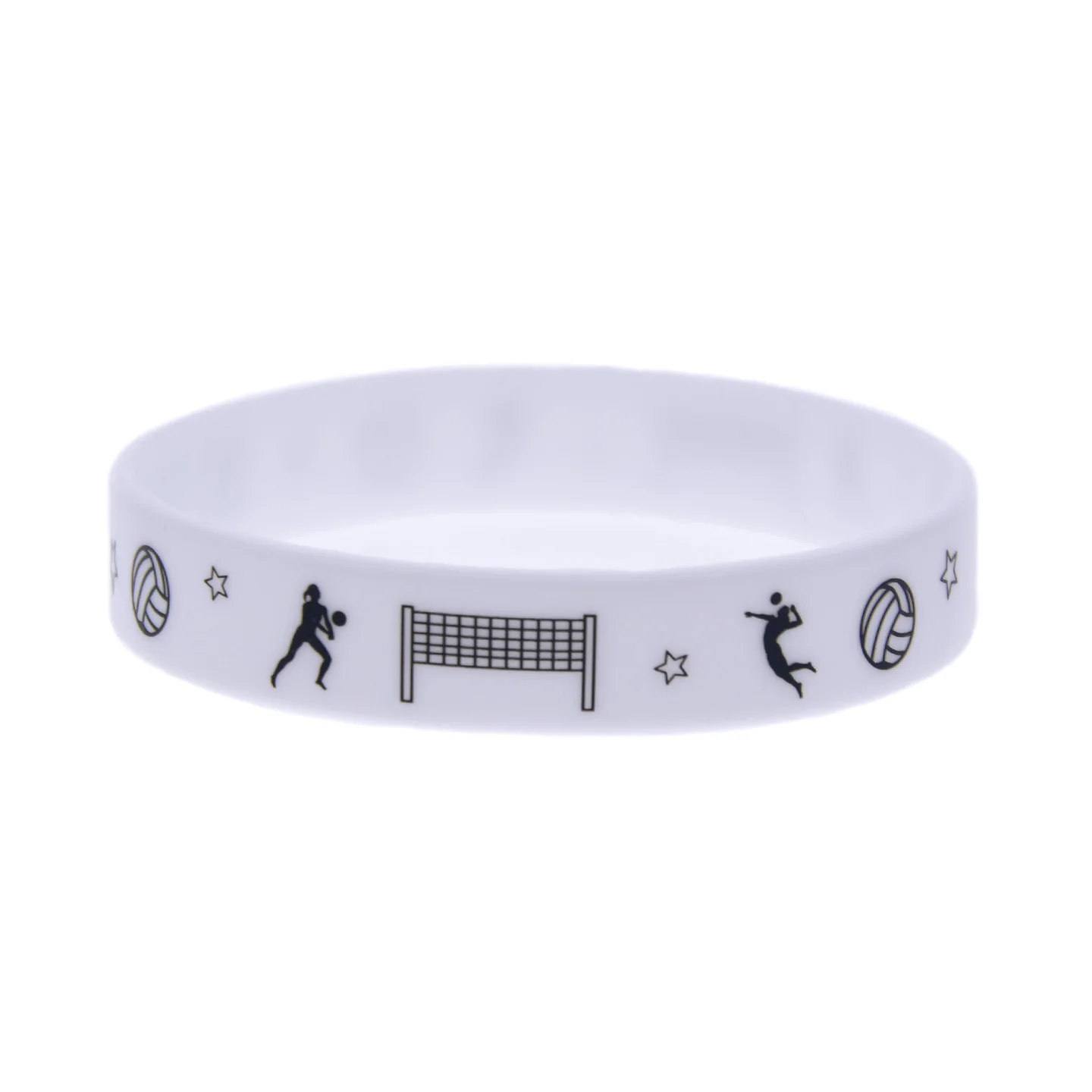 50 Stück Volleyball-Team-Spirit Motivations-Silikonarmbänder für Athleten, Tägliches Tragen, Sportverein-Teamgeschenk, Armband – Detail 2