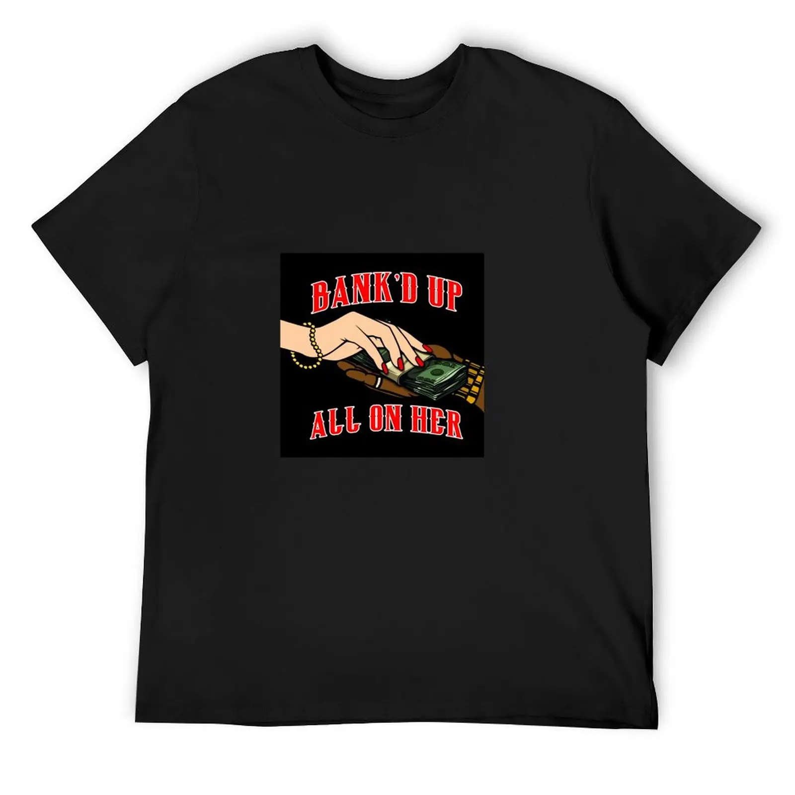 

BLACK and RED(ALL ON HER) (MERCS) T-Shirt hippie clothes Blouse t shirt men