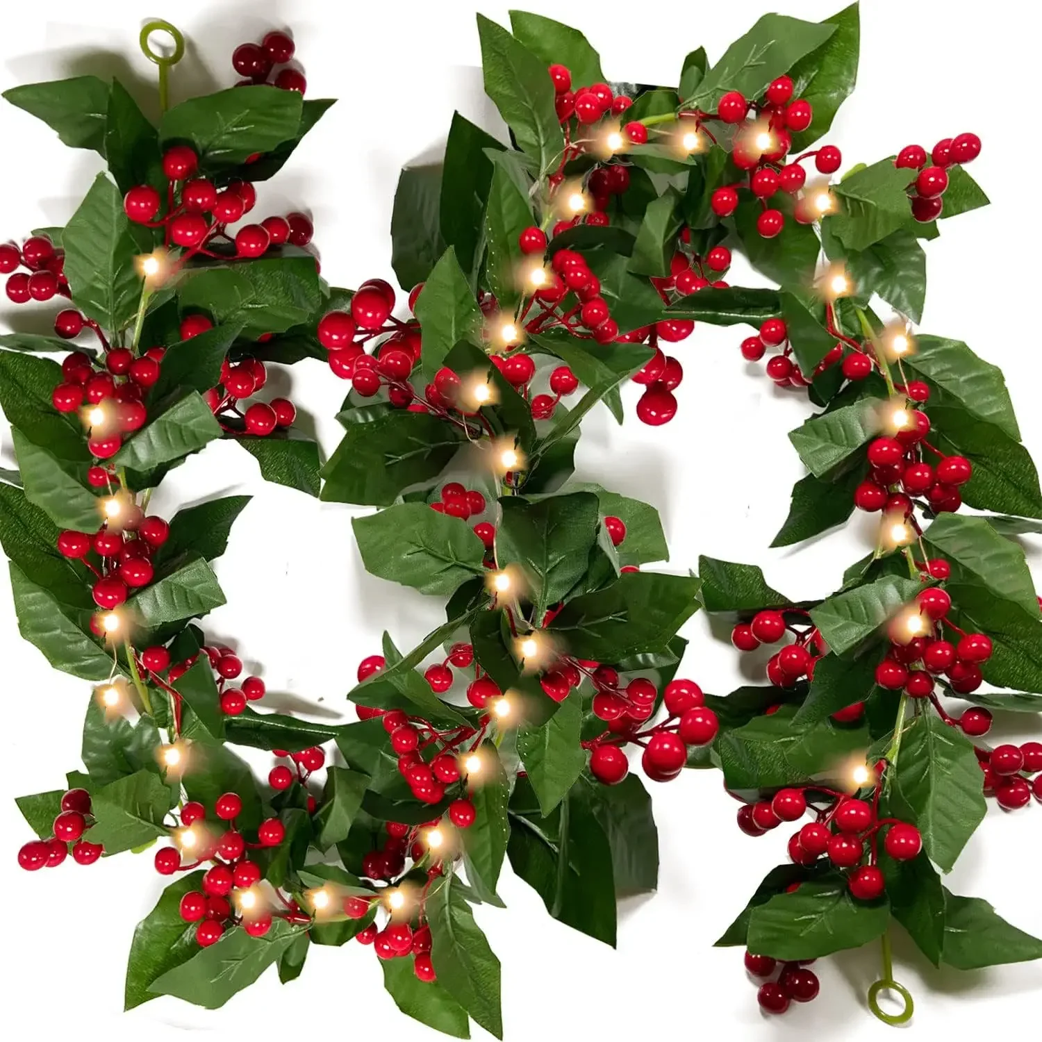 La meilleure décoration verte de Noël une évaluation complète de la guirlande lumineuse avec baies de houx