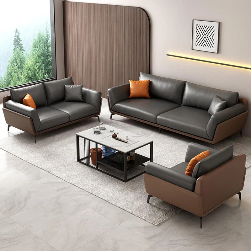 

Простота босс офисный диван зал встреча гостей прием кушетки чайный столик диван стиль нордики мебель с откидывающейся спинкой