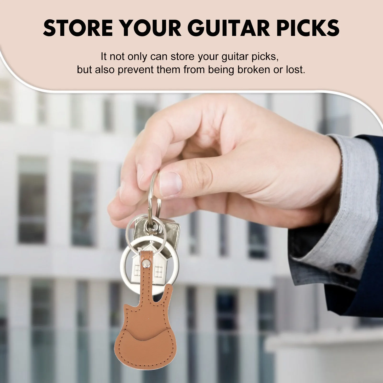 

Pick Storage Bag Guitar Plectrum Holder Acoustic Holders Pouch Keychain Accessories Ukulele Picks Case