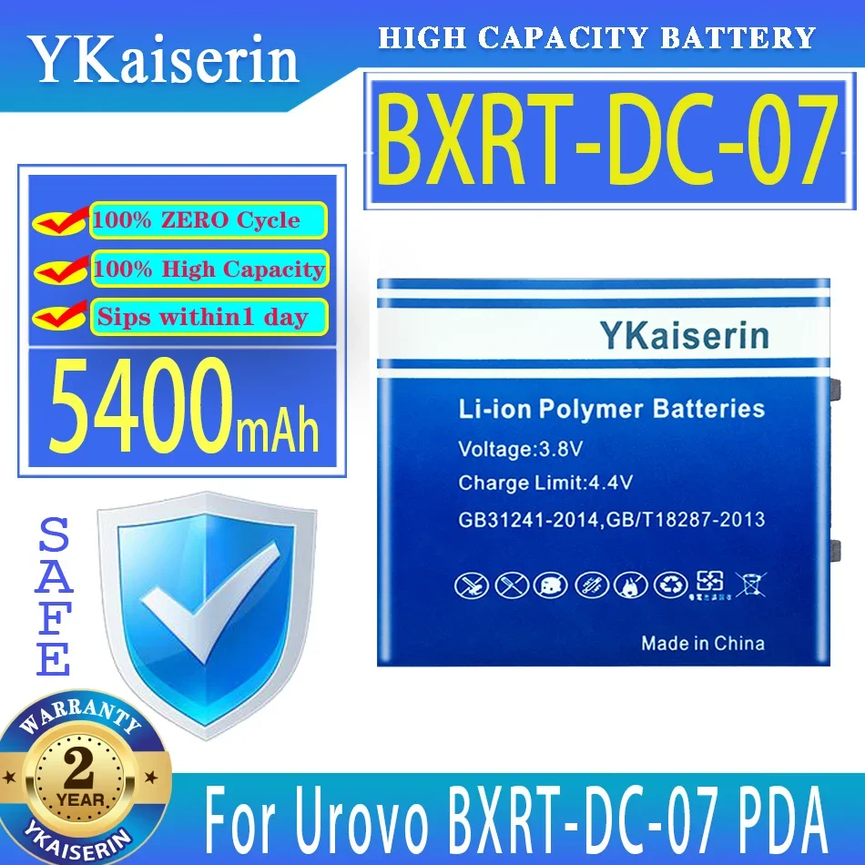 

YKaiserin Battery 5400mAh For Urovo BXRT-DC-07 BXRTDC07 PDA Digital Bateria