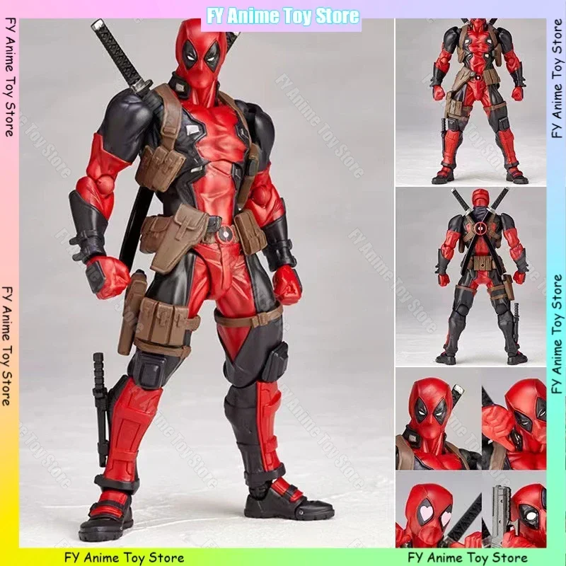 Kaiyodo 6 นิ้ว Deadpool Body Movability Action Figure ฟิล์มอนุพันธ์ SHF ของแท้รุ่นตัวเลขเดสก์ท็อปเครื่องประดับ Collection