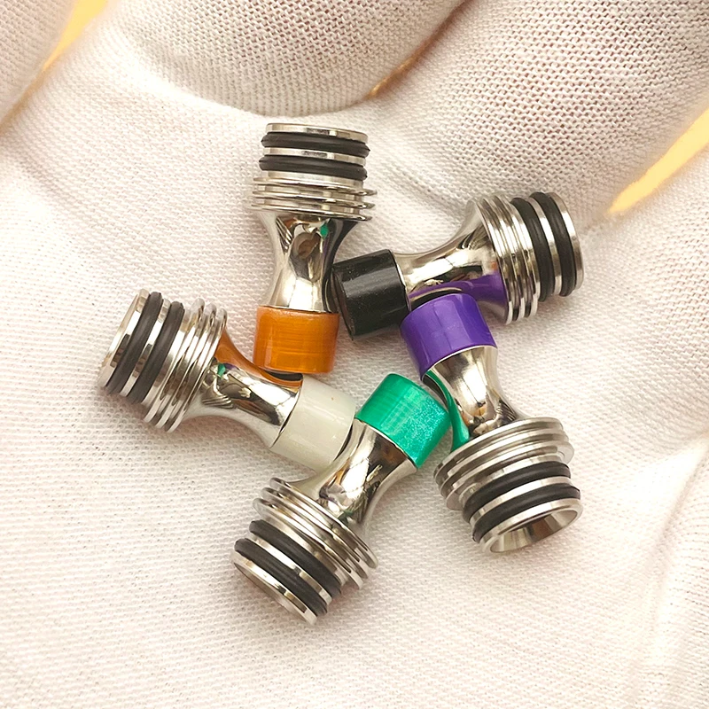 DSX 홀리 성배 스타일 510 mtl 드립 팁 스테인리스 스틸 광택 송진 소재, RTA 탱크 베이프 액세서리, 내경 2.8mm