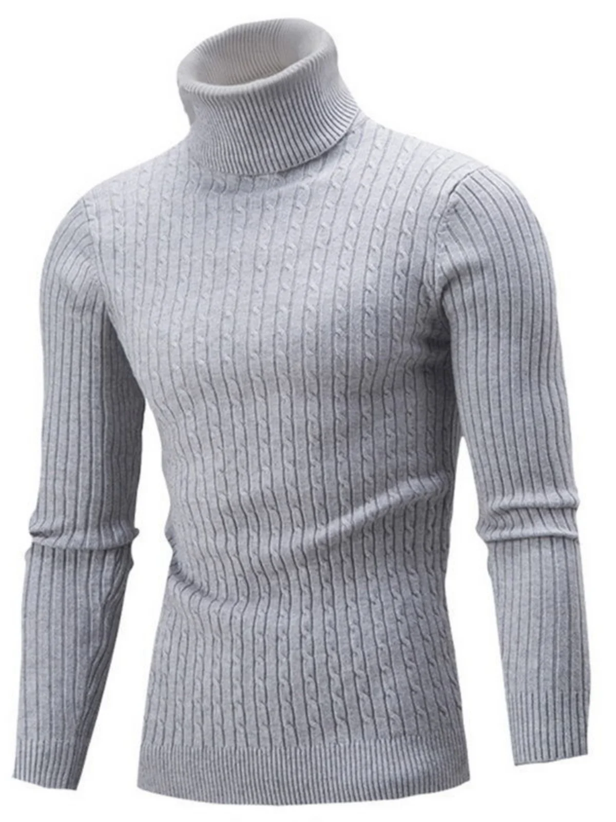 

Men's Casual Knitted Turtlene Pullovers Mo Ne Sweater Soft Faionable Ci Sle Long Sve Breathable Comfortable