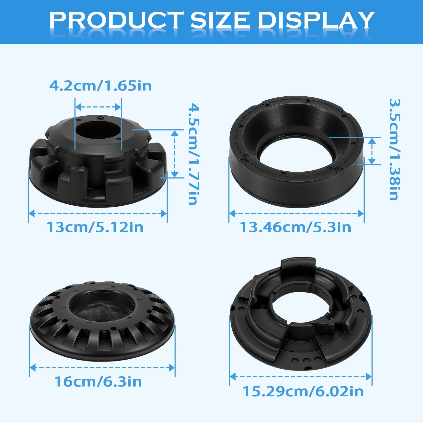 8PCS 52088346AB Car Rear Upper/Lower Coil Spring Insulator Kit 52088402AB K160061 for Grand Cherokee 1999-2004  K160042