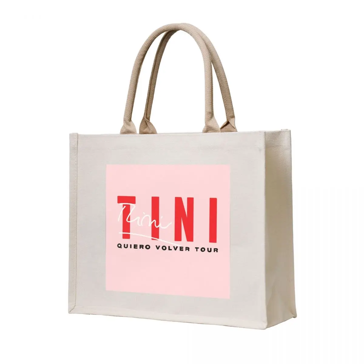 

TINI - Quiero Volver Tour - AUTOGRAPH LOGO Tote Bag Custom bag tote bags cloth bags sacs de shopping reusable shopping bags