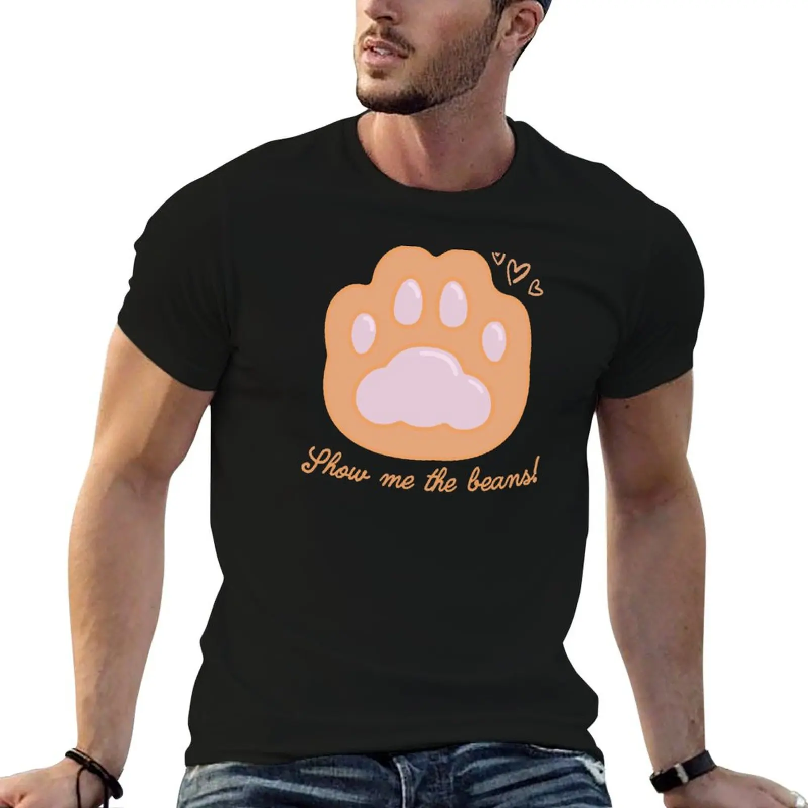 Show Me the Beans! (Ginger) T-Shirt Big Size Daily Wear T-Shirt