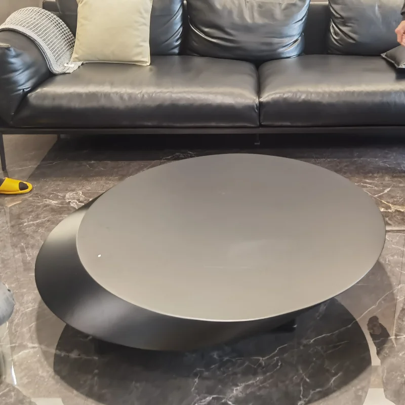 

Italian paint creative personality living room coffee modern simple oval tea table high-end