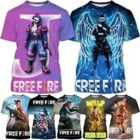 Fashion Men Clothing New Free Fire 3D Print T-shirt Personality Hip Hop Street Unisex Oversized T Shirt Harajuku Tops Tees