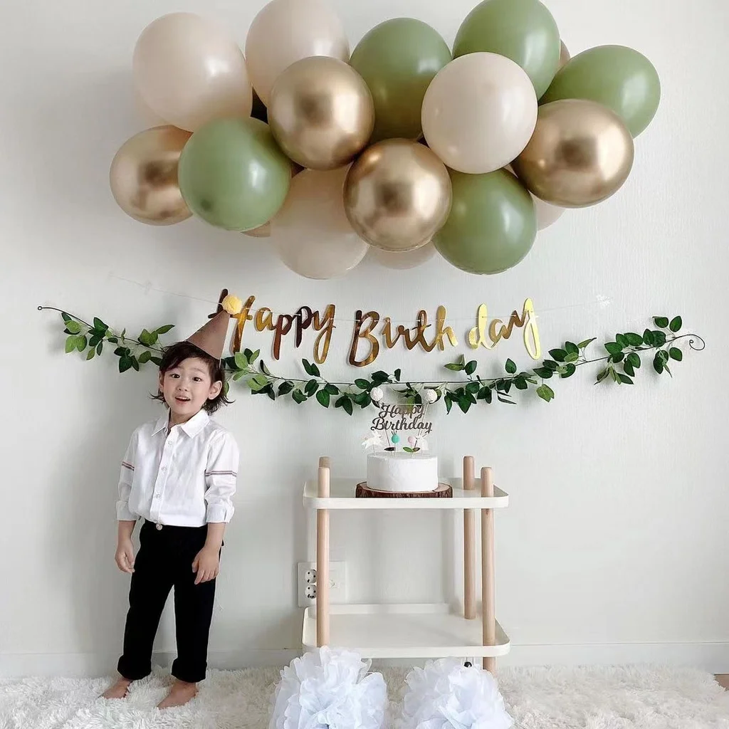

Happy Birthday Foil Balloons Ornaments Kids Party Decoration Balloon Set