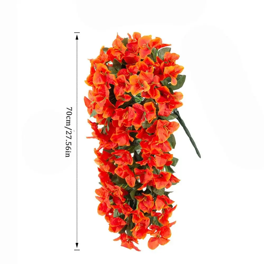 واقعية فو Bougainvillea مقاومة للأشعة فوق البنفسجية وهمية الحرير الزهور الاصطناعية نبات زائدة طويلة الصيف الديكور Bougainvillea فاينز