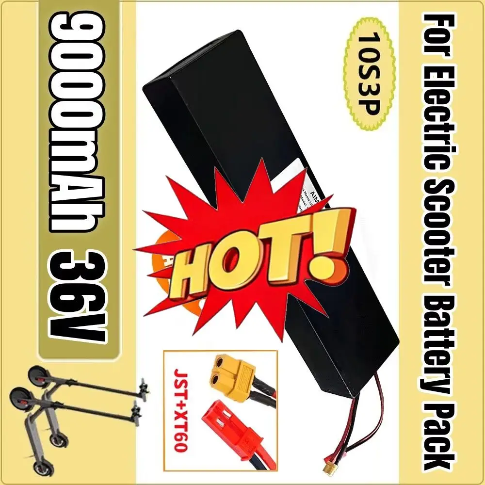 10S3P 36V 9000mAh 18650 Rechargeable Lithium-ion Battery 500W Built-in BMS Suitable For KUGOO S1, S2, S3 Electric Scooters ?
