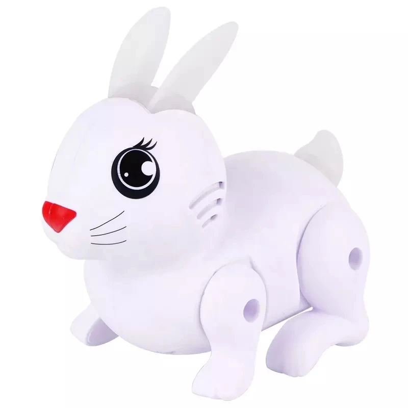 Electronic Pet Rabbit Electronic Toy Acousto-Optic  LED Lighting Walking Toy Children Birthday Present