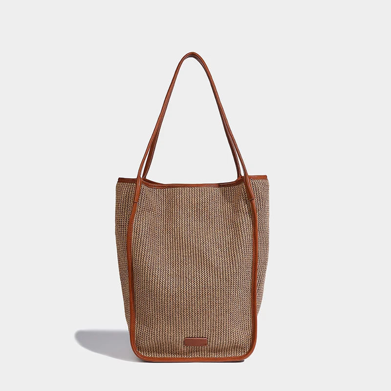 

Lazy Style High-quality Bucket Bag Vacation Style Seaside Beach Bag Commuter Versatile Armpit Bag Trendy Fashion Shoulder Bag