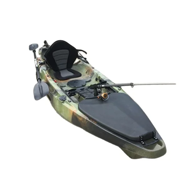 

Sailing outdoor 13ft water boat con pedales sit on top fishing kayak with pedals drive motor system China factory wholesale