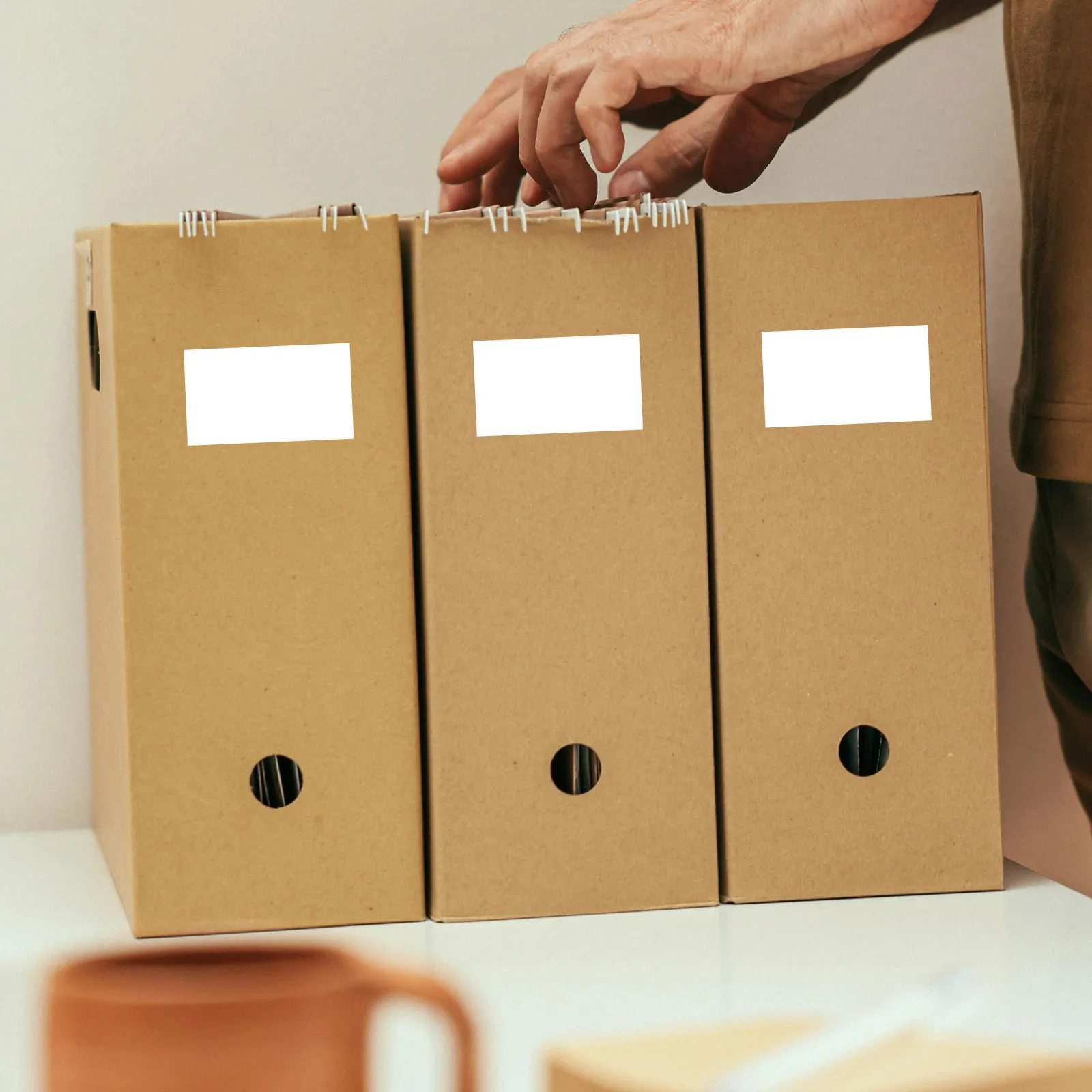 

50 pcs File Folder Labels Sturdy Binder Spine Label Stickers On For Office School Organization Index Card Tags Filing