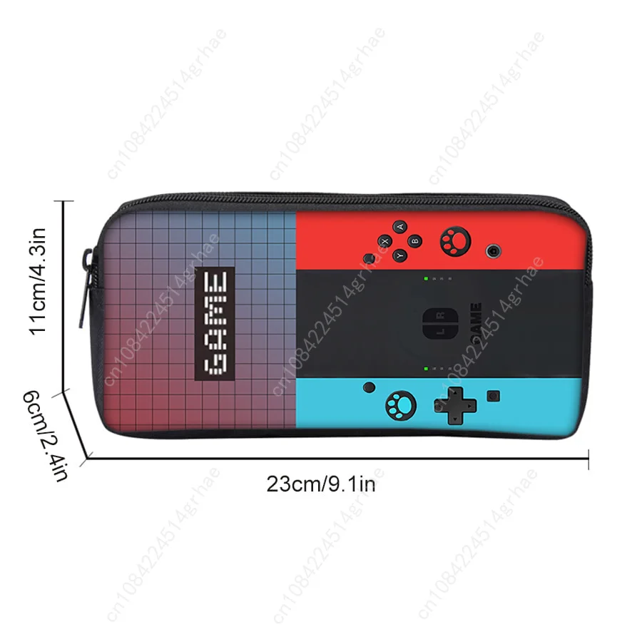 Games Console Single Layered Pencil Case For Boy/Girls Best Gifts 2D Flat Cartoon Teenager Pencil Pouch School Supplies