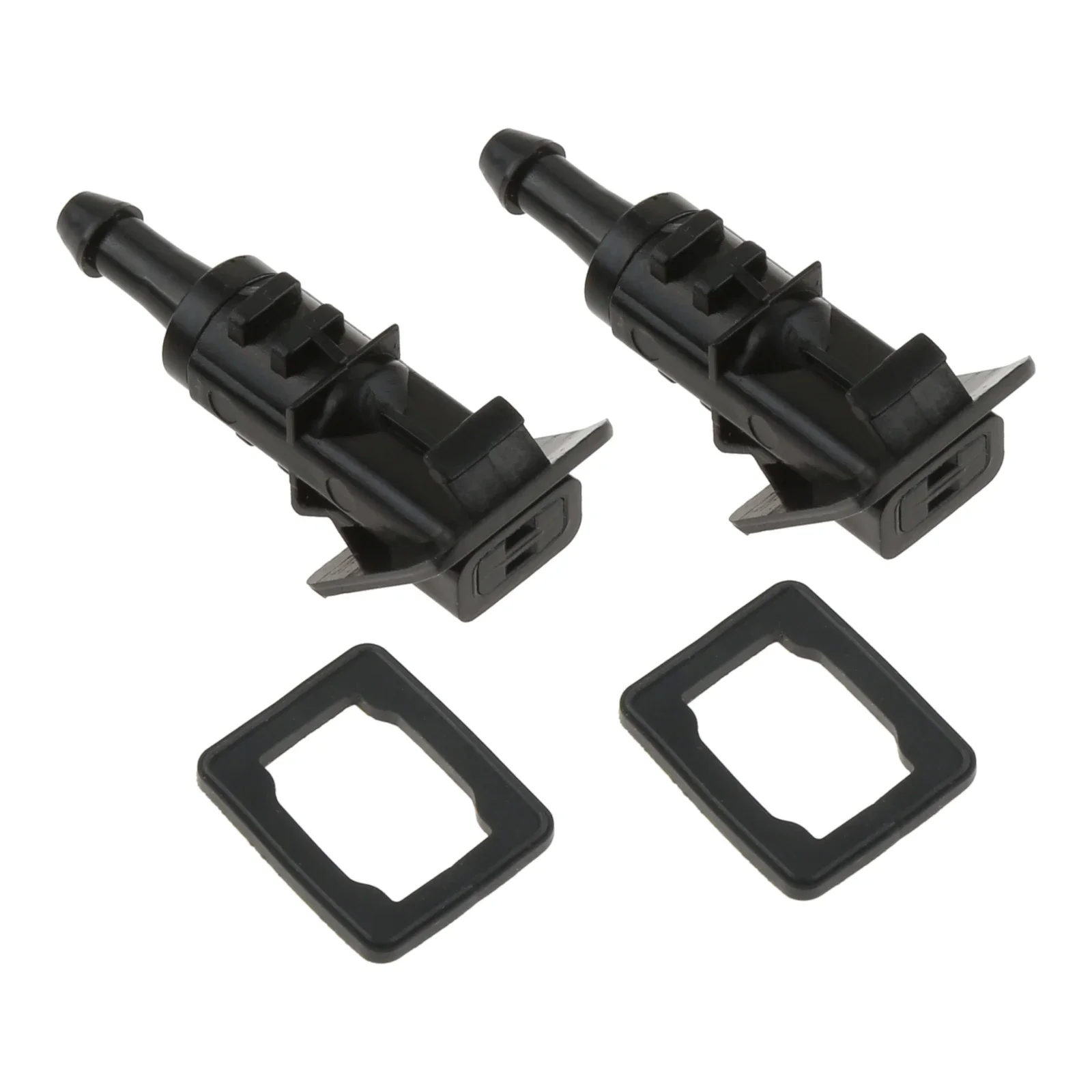 2Pcs Auto Plastic Windscreen Washer Jets Windshield Washer Wiper Water Spray Nozzle 986301H510 Fit for Kia Ceed 2006-2012 Black