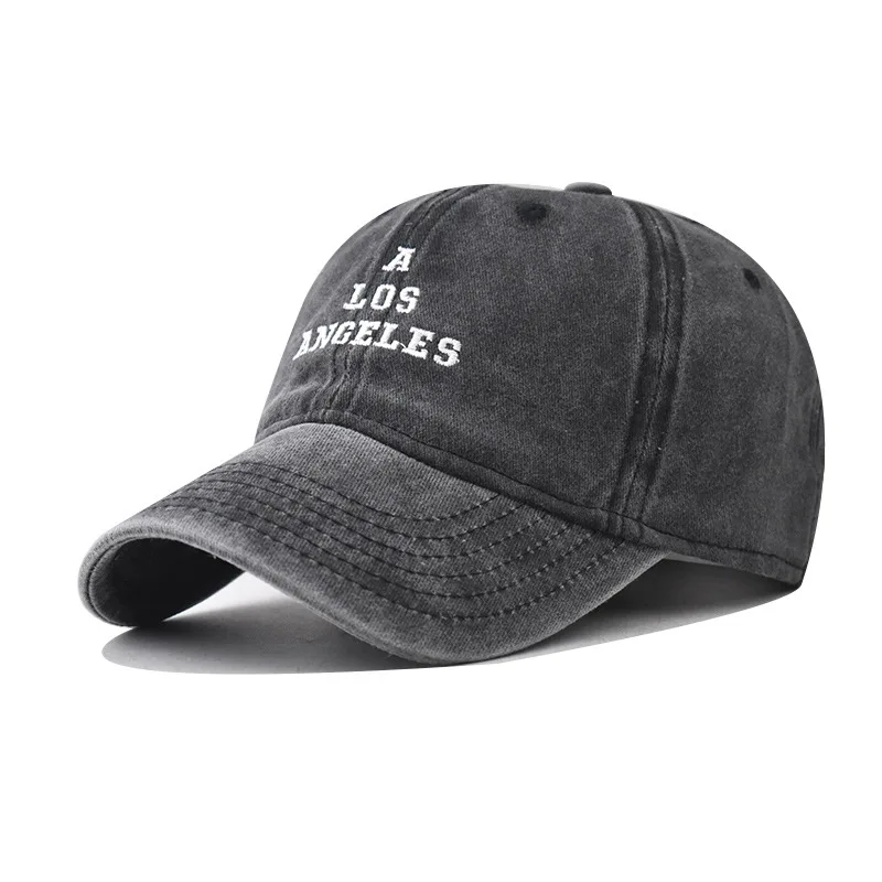

Cotton Washed Vintage Los Angeles Baseball Cap Snapback Hat For Men And Women Outdoor Personality Small Letter Dad Hat