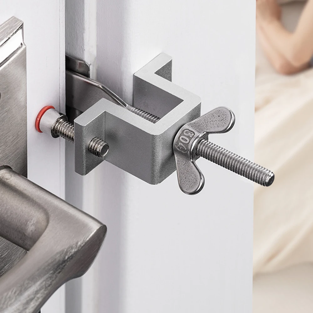Portable Door Lock Travel Hotel Lock Privacy Door Lock For Any Doors Anti-Theft Door Stopper For Home Security image 5