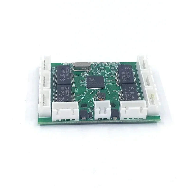 Onbeheerde 8 poort 10/100M industriële Ethernet switch module PCBA board OEM Auto-sensing Poorten PCBA board OEM Moederbord