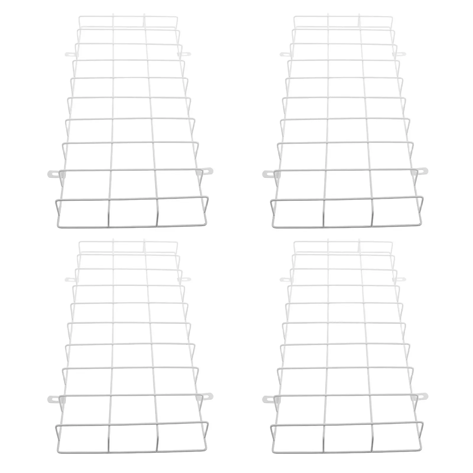 4Pcs Emergency Light Protective Cage Uv Resistant Metal Wire Guard Rectangular Exit Sign Cover Wall Mounted Emergency Exit Sign