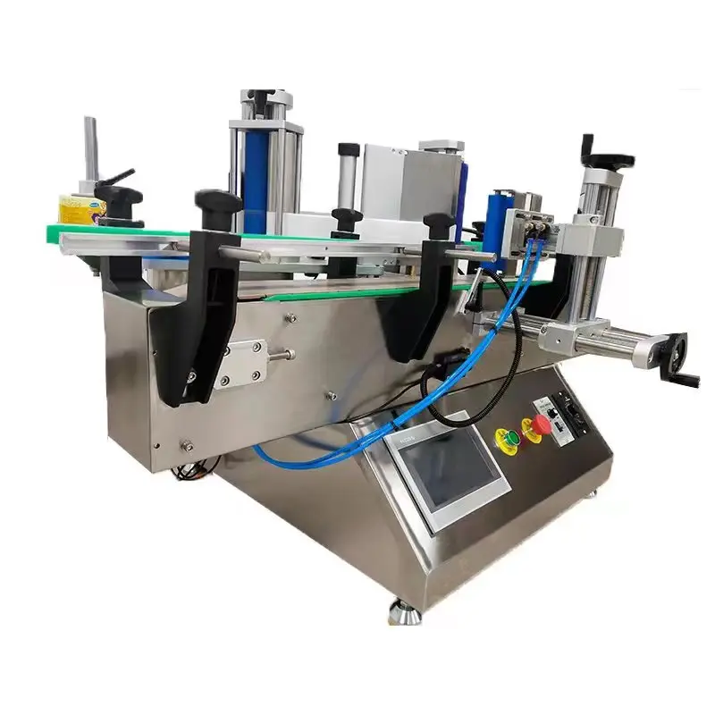 DOVOLL Tabletop Round Small Semi Automatic Labeling Machine Round square Bottle