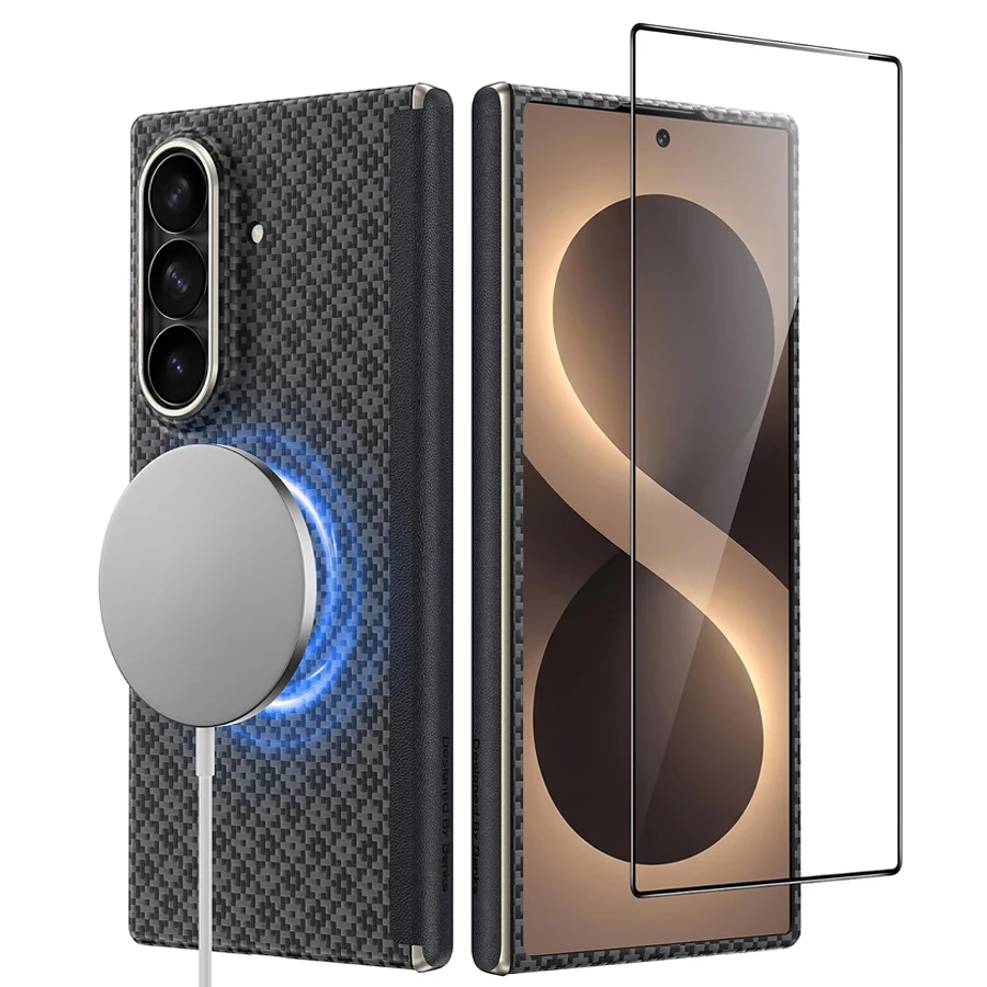 Original BENKS For Samsung Galaxy Z Fold 8 Ultra Case,with Screen Protector+Front Frame,Hinge Protection Case 3-in-1